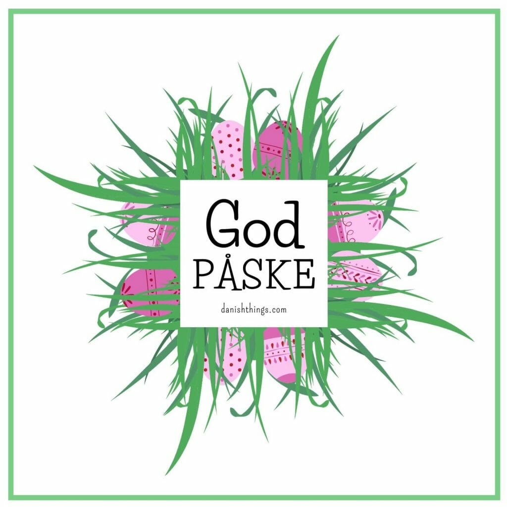 God påske - gratis påskekort med æg - Danish Things