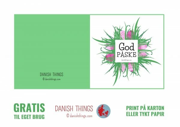 God påske - gratis påskekort med æg - Danish Things