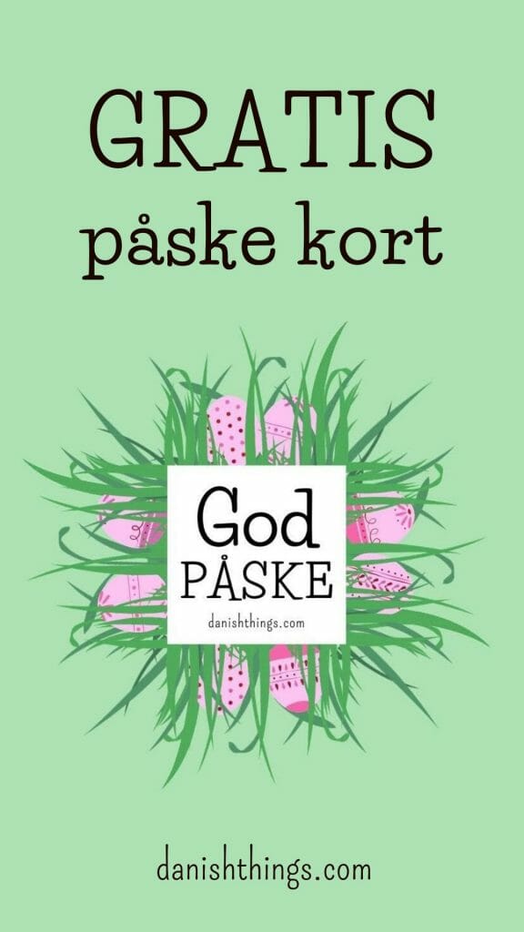 God påske - gratis påskekort med æg - Danish Things