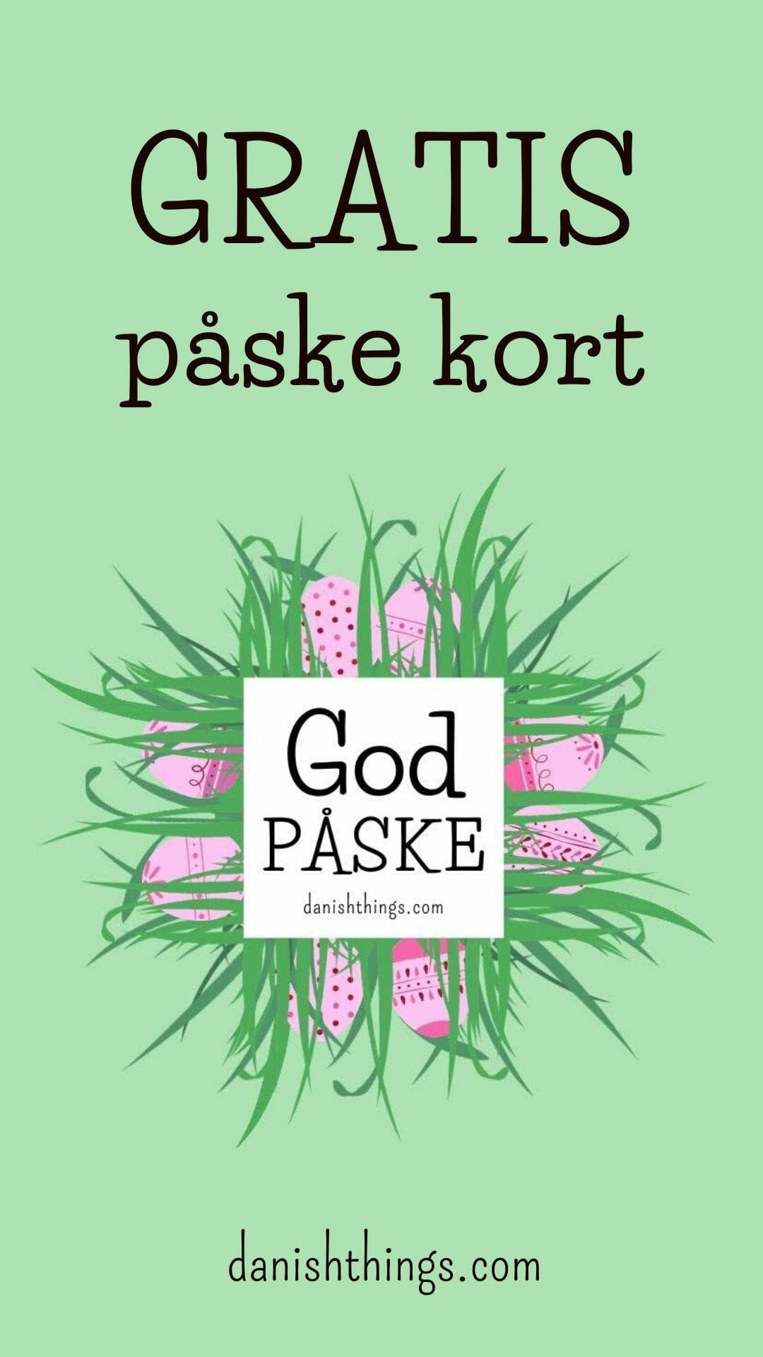 God påske - gratis påskekort med æg - Danish Things