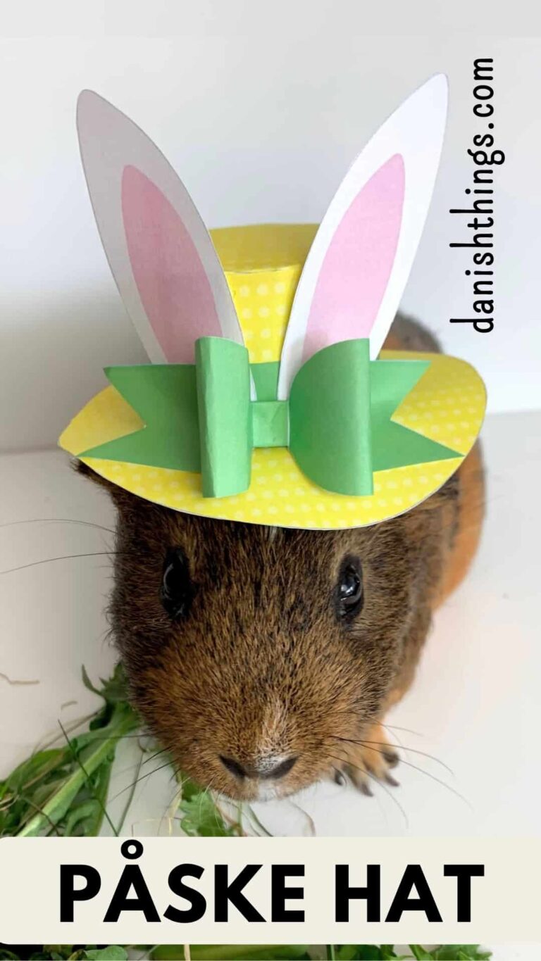 Påskehat af papir – en påskehare dekoration - Danish Things