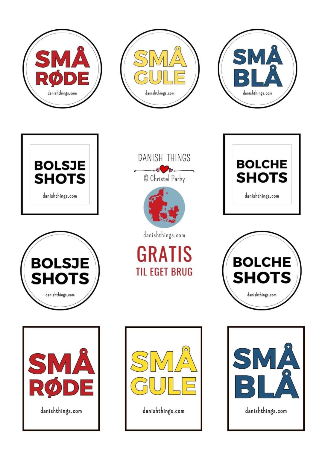 Små grå – lav shots eller likør af bolcher og vodka - Danish Things