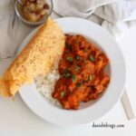 How to make seasonal potato curry - get the ultimate basic recipe Potato Curry all year round! Make your favourite potato curry with pumpkin and courgette; the base recipe can be adapted to use Danish seasonal vegetables or those from your country. Perfect for both weekdays and weekends. © Christel Parby - danishthings.com #DanishThings #potatocurry #seasonalfood #vegetarian