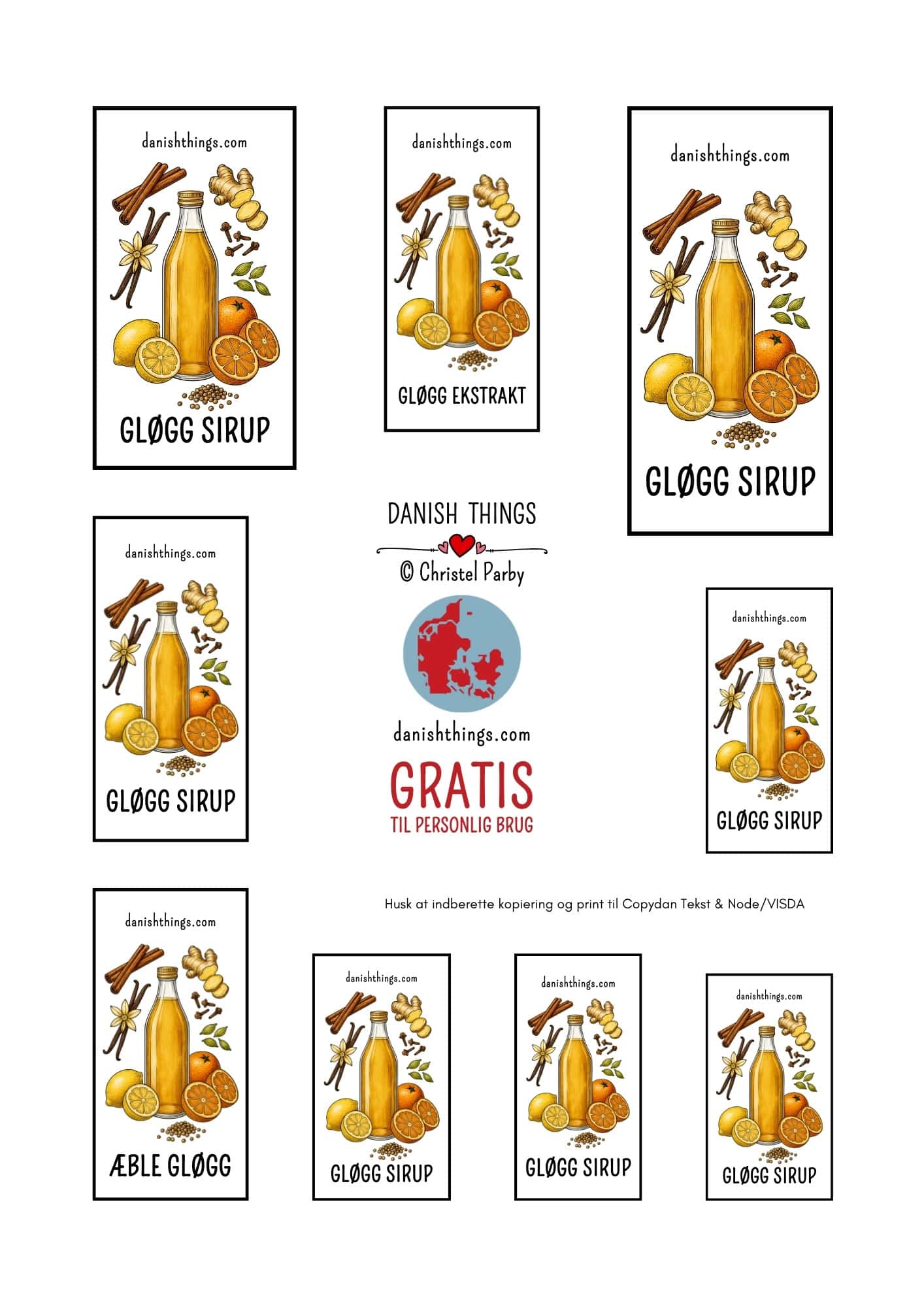 Æblegløggekstrakt og koncentreret gløggsirup (1:1) - den perfekte julegave! 🍎✨ Lær hvordan du laver en hurtig gløggekstrakt og en koncentreret gløggsirup, der kan bruges til alt fra klassisk gløgg og gløggspritz til te, sodavand og det søde køkken – både varm og kold.Find opskriften, masser af anvendelsesmuligheder og gratis etiketter til print på danishthings.com© Christel Parby#DanishThings #gløggsirup #julesirup #gløggekstrakt #æblegløggekstrakt #hjemmelavetgave #æblegløgg #juleopskrifter #julehygge #gløgg #værtindegave #julesmag #opskrift #drinksirup